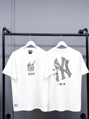 1406 - Áo New Era NY Trắng Hand Sign Writter [HÀNG CHÍNH HÃNG]