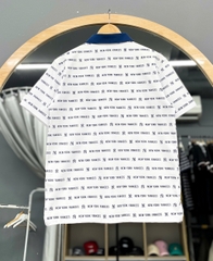 1409 - Áo Polo New Era NY Xù Mono New York Yankees Trắng Cổ Xanh [HÀNG CHÍNH HÃNG]