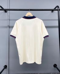 1485 - Áo Polo New Era NY New York - Trắng Chữ Xanh [HÀNG CHÍNH HÃNG]