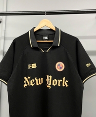 1484 - Áo Polo New Era NY New York - Đen Chữ Vàng [HÀNG CHÍNH HÃNG]