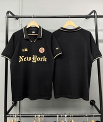 1484 - Áo Polo New Era NY New York - Đen Chữ Vàng [HÀNG CHÍNH HÃNG]