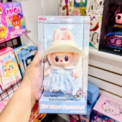 1122 -  Labubu Mokoko V3 - Váy Xanh - Size 18cm - The Monsters Catch Me If You Like Me (Mokoko Original) Close To Sweet Spring Flower Sweetheart - Gấu Bông Art Toy [CHÍNH HÃNG] POP MART