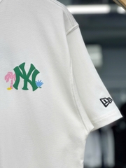 1530 - Áo New Era NY Bãi Biển Beach Coconut - Trắng Chữ Xanh [HÀNG CHÍNH HÃNG]