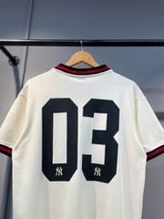 1532 - Áo New Era NY Yankees 03 - Trắng Kem [HÀNG CHÍNH HÃNG]