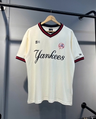 1532 - Áo New Era NY Yankees 03 - Trắng Kem [HÀNG CHÍNH HÃNG]