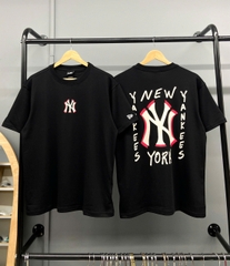 1536 - Áo New Era NY Viền Chữ Đỏ - Đen [HÀNG CHÍNH HÃNG]