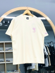 1543 - Áo New Era LA Upside Down Big Logo - Trắng Kem Chữ Hồng [HÀNG CHÍNH HÃNG]