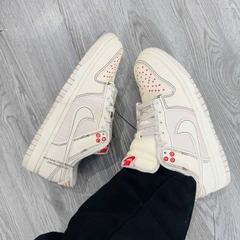 076 -  Giày Nike Dunk Nike Dunk Low SE ‘Sashiko Light Orewood Brown’ - Trắng Kem - Code DV0834 100 [HÀNG CHÍNH HÃNG]