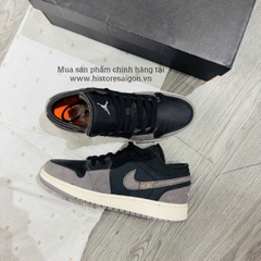 108 - Giày Jordan 1 Low SE Craft Inside Out Black - DN1635 001 DV0478 00 [HÀNG CHÍNH HÃNG]
