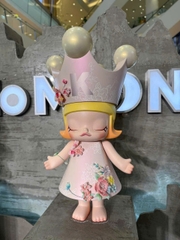 1750 - Molly Velvet Flower 400% - Mega Royal Molly Velvet 400% POPMART [CHÍNH HÃNG]