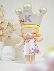 1750 - Molly Velvet Flower 400% - Mega Royal Molly Velvet 400% POPMART [CHÍNH HÃNG]