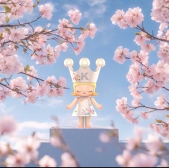 1750 - Molly Velvet Flower 400% - Mega Royal Molly Velvet 400% POPMART [CHÍNH HÃNG]