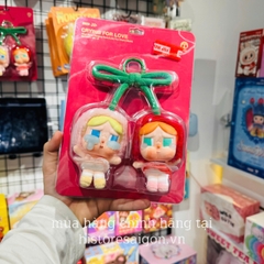 1314 - Crybaby Cherry - POPMART CRYBABY Crying For Love Series Love You Cherry Much Vinyl Plush Hanging Card [CHÍNH HÃNG]