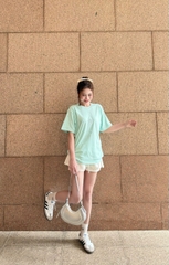 1929 - Áo New Era NY - Xanh Mint Thêu Monogram - Mặt Sau Trơn [HÀNG CHÍNH HÃNG]