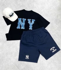 1841 - Áo New Era NY Denim Jeans Đen [HÀNG CHÍNH HÃNG]