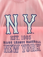 1839 - Áo New Era NY Wavy Hồng Suông Mềm [HÀNG CHÍNH HÃNG]