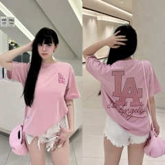 1928 - Áo New Era LA - Hồng Chữ LA Thêu [HÀNG CHÍNH HÃNG]