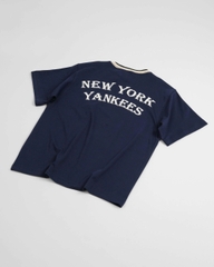 1924 - Áo New Era NY New York Yankees - Xanh Navy Viền Cổ Trắng 10932098	 [HÀNG CHÍNH HÃNG]