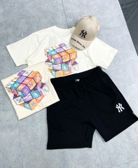 1880 - Áo New Era NY Rubik Trắng [HÀNG CHÍNH HÃNG]