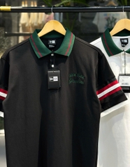 1883 - Áo New Era Polo NY Đen Cổ Xanh [HÀNG CHÍNH HÃNG]