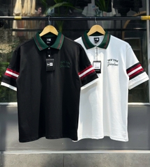 1883 - Áo New Era Polo NY Đen Cổ Xanh [HÀNG CHÍNH HÃNG]