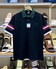 1883 - Áo New Era Polo NY Đen Cổ Xanh [HÀNG CHÍNH HÃNG]