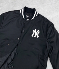 1914 - Áo Bomber New Era New York Yankees Đen Chữ Thêu Trắng [HÀNG CHÍNH HÃNG]