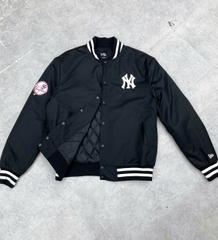 1914 - Áo Bomber New Era New York Yankees Đen Chữ Thêu Trắng [HÀNG CHÍNH HÃNG]