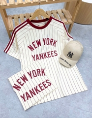 1913 - Áo New Era NY New York Yankees Đỏ Sọc Trắng [HÀNG CHÍNH HÃNG]