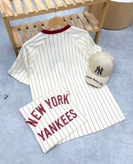 1913 - Áo New Era NY New York Yankees Đỏ Sọc Trắng [HÀNG CHÍNH HÃNG]