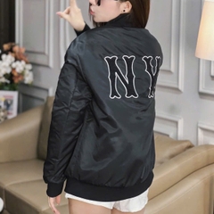 1916 - Áo Bomber New Era NY Big Logo Đen [HÀNG CHÍNH HÃNG]