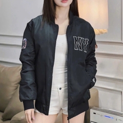 1916 - Áo Bomber New Era NY Big Logo Đen [HÀNG CHÍNH HÃNG]