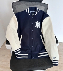 1933 - Áo Bomber Varsity New Era NY Yankee - Đen Tay Trắng [HÀNG CHÍNH HÃNG]