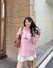 1944 - Áo Polo New Era NY New York 03 Yankee Hồng [HÀNG CHÍNH HÃNG]