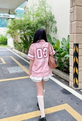 1944 - Áo Polo New Era NY New York 03 Yankee Hồng [HÀNG CHÍNH HÃNG]