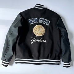1931 - Áo Bomber Varsity New Era NY Yankee - Đen Logo Tròn [HÀNG CHÍNH HÃNG]