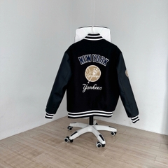 1931 - Áo Bomber Varsity New Era NY Yankee - Đen Logo Tròn [HÀNG CHÍNH HÃNG]
