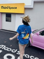 1947 - Áo New Era LA - Xanh Dương Hotdog [HÀNG CHÍNH HÃNG]