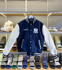 1970 - Áo Bomber New Era Vasity New York Yankee - Xanh Navy Tay Kem Yankee 1903 [HÀNG CHÍNH HÃNG]