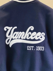 1970 - Áo Bomber New Era Vasity New York Yankee - Xanh Navy Tay Kem Yankee 1903 [HÀNG CHÍNH HÃNG]