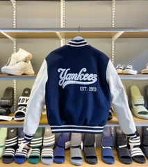 1970 - Áo Bomber New Era Vasity New York Yankee - Xanh Navy Tay Kem Yankee 1903 [HÀNG CHÍNH HÃNG]