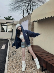 1972 - Áo Khoác New Era Hoodie Zip LA Dodgers Xanh Navy [HÀNG CHÍNH HÃNG]