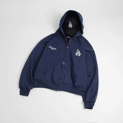 1972 - Áo Khoác New Era Hoodie Zip LA Dodgers Xanh Navy [HÀNG CHÍNH HÃNG]