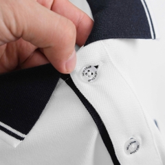 1991 - Áo Polo New Era NY - Trắng NY Đen Cổ Đen [HÀNG CHÍNH HÃNG]