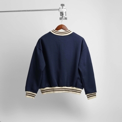 2064 - Áo Sweater New Era New York Yankee Xanh Navy Bo Trắng Đen [HÀNG CHÍNH HÃNG]