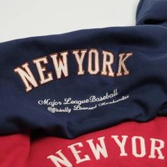 2064 - Áo Sweater New Era New York Yankee Xanh Navy Bo Trắng Đen [HÀNG CHÍNH HÃNG]