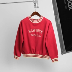 2065 - Áo Sweater New Era New York Yankee Đỏ Vin Bo Trắng Đỏ [HÀNG CHÍNH HÃNG]