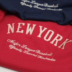 2065 - Áo Sweater New Era New York Yankee Đỏ Vin Bo Trắng Đỏ [HÀNG CHÍNH HÃNG]