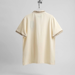 2604 - Áo Polo New Era NY 59FIFTY MLB Doughnut Beige Viền Nâu [HÀNG CHÍNH HÃNG]