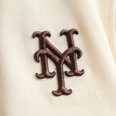 2604 - Áo Polo New Era NY 59FIFTY MLB Doughnut Beige Viền Nâu [HÀNG CHÍNH HÃNG]